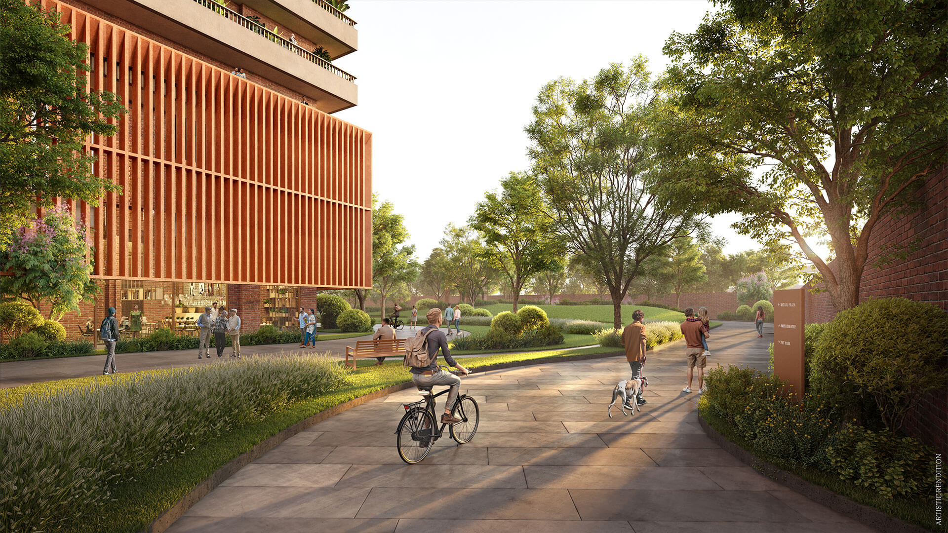 Car-free ground living 